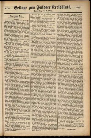 Zweite Ausgabe vom Donnerstag, den 02. März 1899.
