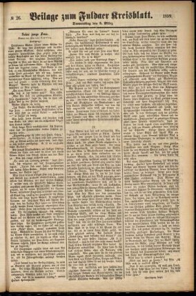 Zweite Ausgabe vom Donnerstag, den 02. März 1899.