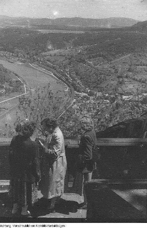 Königstein, Festung Königstein, Enthüllung einer Gedenktafel für August Bebel, Landschaften, Juni 1955