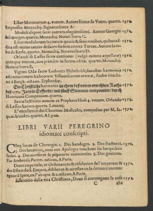 Libri Varii Peregrino idiomate conscripti.