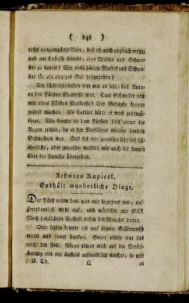 Zehntes Kapitel. Enthält wunderliche Dinge.