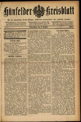 Ausgabe vom Donnerstag, den 06. Januar 1898.