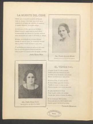 [Fotografía de] Srta. Emilia Manso García : Sugestiva señorita muy agraciada y hermosa