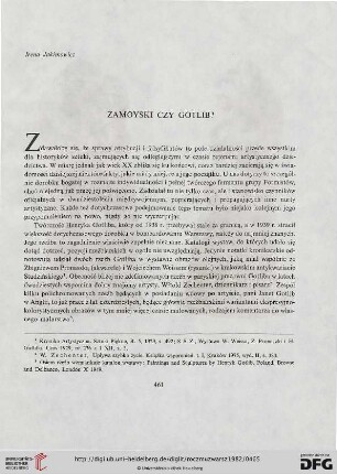 26: Zamoyski czy Gotlib?