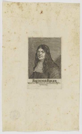 Bildnis des Balthasar Rieger