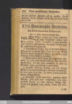 XVII. Vom menschl. Verderben.