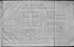 Grundriss der Locale der ständischen Versammlungen in Dresden