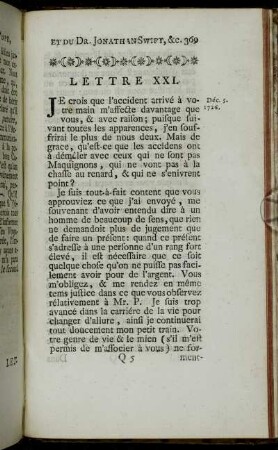 Lettre XXI. - Lettre XXIX.