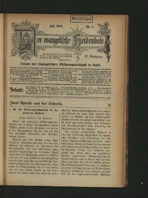 Juli 1919. Nr. 7.