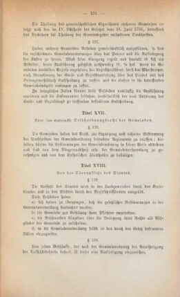 Titel XVIII. Von der Oberaufsicht des Staates