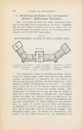 8. Erziehungs-Anstalten für verwahrloste Kinder. Besserungs-Anstalten