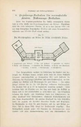 8. Erziehungs-Anstalten für verwahrloste Kinder. Besserungs-Anstalten