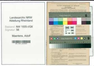 Entnazifizierung Adolf Maertens , geb. 29.06.1911 (Buerogehilfe)