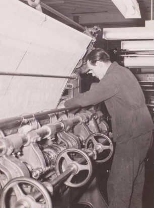 Mechanischer Wirkstuhl, Firma H. Dittrich, Limbach-Oberfrohna, 1960