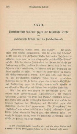 396-413 Protestantische Polemik gegen die katholische Kirche und protestantische Urtheile über den Protestantismus