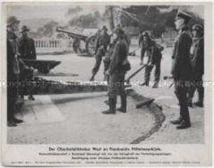 Bildtafel mit einem Pressefoto aus dem Zweiten Weltkrieg als Beilage der "Niedersächsischen Tageszeitung" (Serie 1597b, Bild 5)