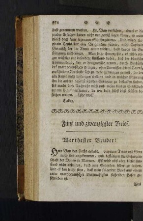 [Fünf und zwanzigster Brief. - Sieben und zwanzigster Brief.]