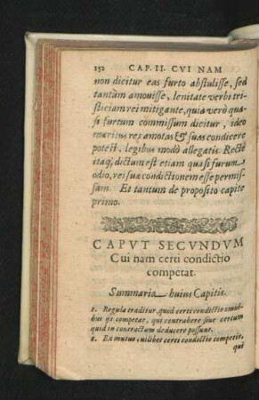 Caput Secundum. Cui nam certi condictio competat.