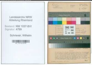 Entnazifizierung Wilhelm Schriever , geb. 01.08.1897 (Stadtbaumeister)
