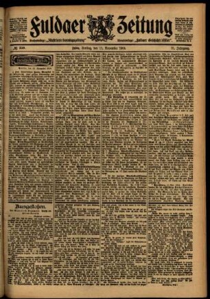 Ausgabe vom Freitag, den 11. November 1904.