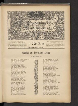 Nr. 2. München, den 1. Juli 1881.