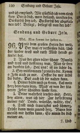 Sendung und Geburt Jesu.