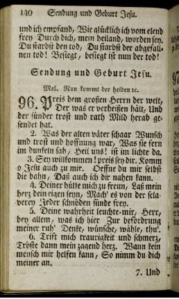 Sendung und Geburt Jesu.