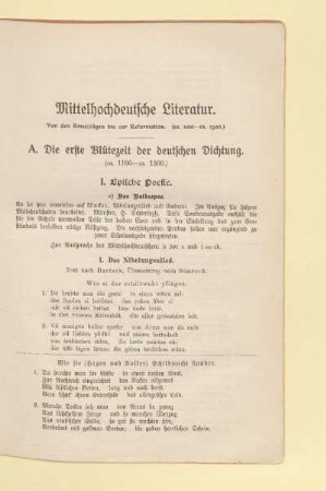 Mittelhochdeutsche Literatur