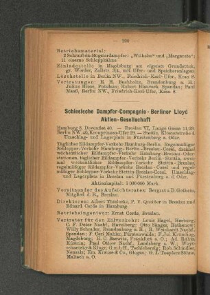 Schlesische Dampfer-Compagnie-Berliner Lloyd Aktien-Gesellschaft