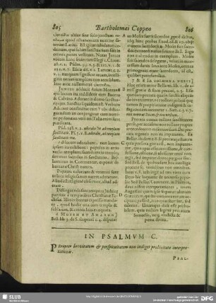 In Psalmum C.[i.e. XCIX.] Psalmus C.[i.e. XCIX.]