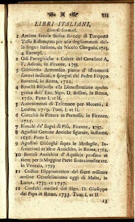 Libri Italiani, diversi formati.