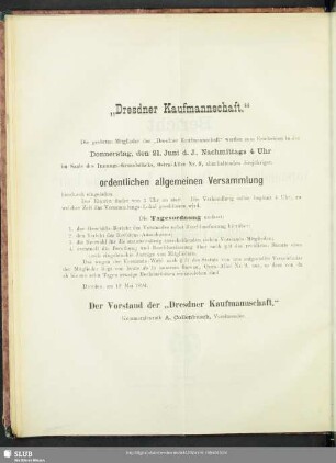 „Dresdner Kaufmannschaft“