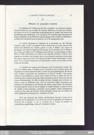 II Éléments de géographie humaine