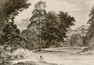 Landschaft mit Badenden