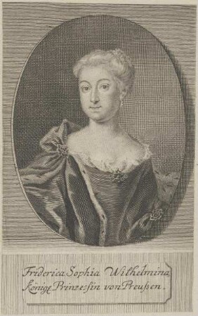 Bildnis der Friderica Sophia Wilhelmina