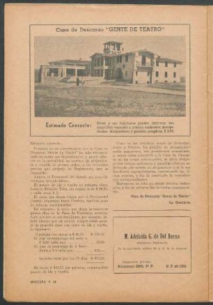 Casa de Descanso "Gente de Teatro" : La comisión