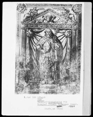 Grabplatte für Bischof Johann Tydemann (gest. 1561)