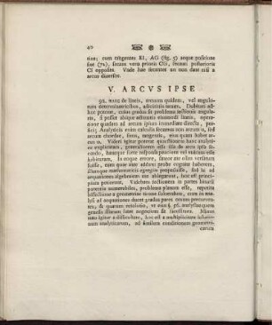 V. Arcvs Ipse.