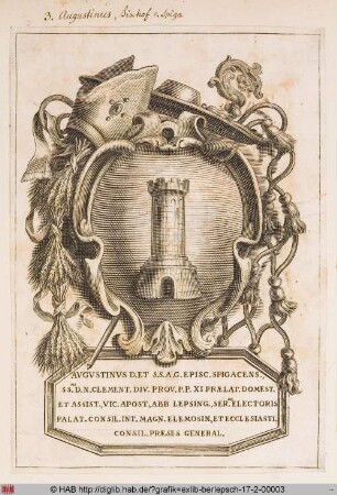 Wappen des Bischofs Augustin von Spiga