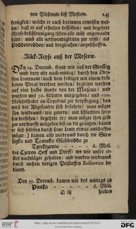 Rueck=Reyse auß der Moscow