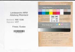 Entnazifizierung Gustav Friese , geb. 12.04.1899 (Buchhalter)
