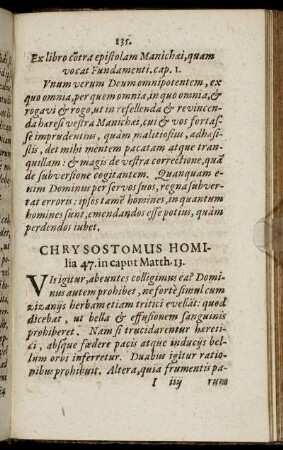 Chrysostomus Homilia 47. in caput Matth. 13.