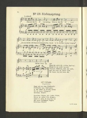 No. 28. Siebensprung. [Piano.]