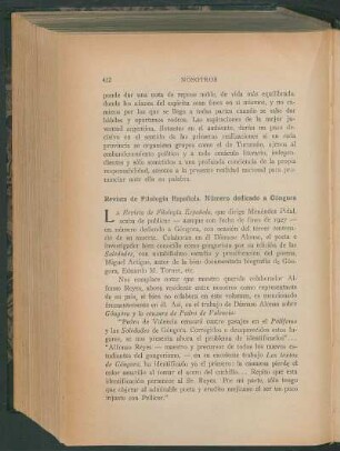 Revista de Filología Española. Número dedicado a Góngora