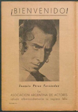 ¡Bienvenido! [Fotografía] : Joaquin Pérez Fernández