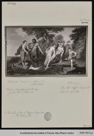 Tetis übergibt Achilles dem Zentauren Chiron - Tetis da Achille al Centauro Chiron