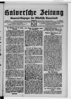 Halversche Zeitung. 1882-1934