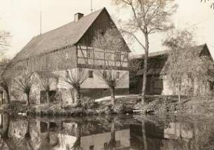 Oberlausitz. Neraditz bei Uhyst am Taucher. Am Dorfteich