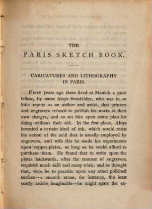 The Paris sketch book : with the portrait of the author, 2