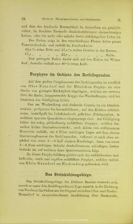 Das Steinkohlengebirge.